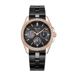 Alexandre Christie AC 2949 Rosegold Black New BFBBRMA